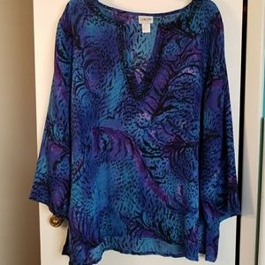 Chico's Blue and Purple Tunic